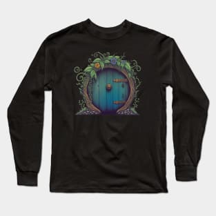 Beautiful Round Door - Black - Fantasy Long Sleeve T-Shirt